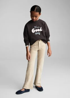 Dzieci MANGO Bluzy*Bluza z nadrukiem i haftem