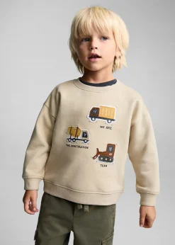 Dzieci MANGO Bluzy*Bluza z nadrukiem i naszywką