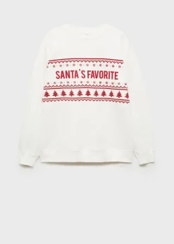 MANGO Bluzy*Bluza z nadrukiem świątecznym