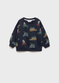Dzieci MANGO Bluzy*Bluza z nadrukiem świątecznym
