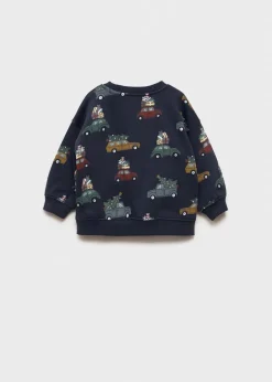 Dzieci MANGO Bluzy*Bluza z nadrukiem świątecznym