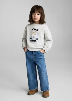 Dzieci MANGO Bluzy*Bluza z wypukłym nadrukiem
