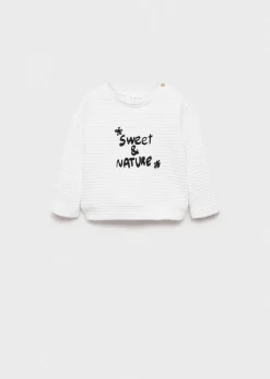 Dzieci MANGO Bluzy*Bluza z wypukłym napisem