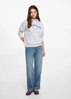 MANGO Bluzy*Bluza z wyszywanym napisem