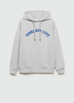 MANGO Bluzy*Bluza z wyszywanym napisem