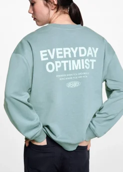 MANGO Bluzy*Bluza z wyszywanym napisem