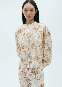 MANGO Koszule I Bluzki*Bluzka bawełniana w kwiaty