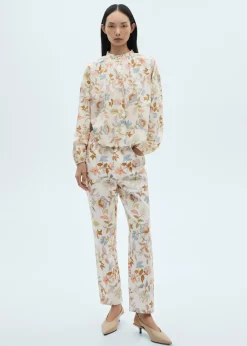 MANGO Koszule I Bluzki*Bluzka bawełniana w kwiaty