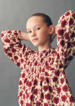 Dzieci MANGO Koszule I Bluzki*Bluzka bawełniana w kwiaty