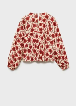 Dzieci MANGO Koszule I Bluzki*Bluzka bawełniana w kwiaty