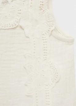 Dzieci MANGO Koszule I Bluzki*Bluzka bawełniana z haftem