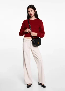 MANGO Koszule I Bluzki*Bluzka bawełniana z marszczeniem