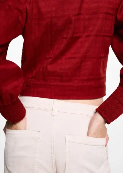 MANGO Koszule I Bluzki*Bluzka bawełniana z marszczeniem