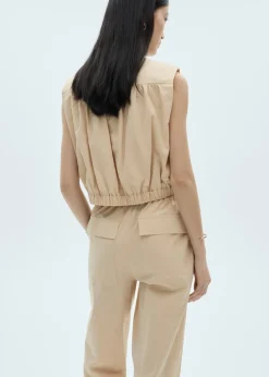 MANGO Koszule I Bluzki*Bluzka bawełniana z marszczeniem