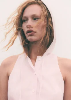 MANGO Koszule I Bluzki*Bluzka bez rękawów z kapturem