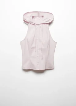MANGO Koszule I Bluzki*Bluzka bez rękawów z kapturem