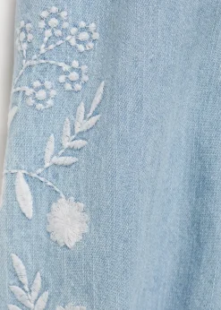 Dzieci MANGO Koszule I Bluzki*Bluzka dżinsowa z haftem