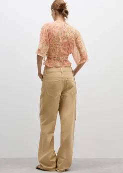 MANGO Koszule I Bluzki*Bluzka kopertowa z nadrukiem w kwiaty