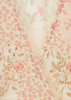 MANGO Koszule I Bluzki*Bluzka kopertowa z nadrukiem w kwiaty