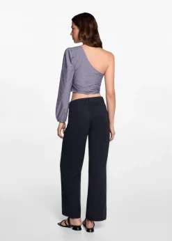 MANGO Koszule I Bluzki*Bluzka na jedno ramię w paski