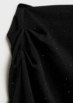 MANGO Koszule I Bluzki*Bluzka na jedno ramię z cekinami