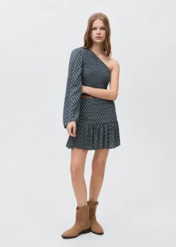 MANGO Koszule I Bluzki*Bluzka na jedno ramię z marszczeniem