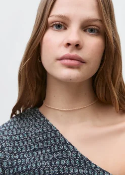 MANGO Koszule I Bluzki*Bluzka na jedno ramię z marszczeniem