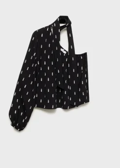 MANGO Koszule I Bluzki*Bluzka na jedno ramię ze wzorem