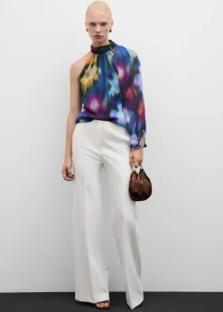 MANGO Koszule I Bluzki*Bluzka na jedno ramię ze wzorem