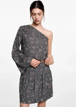 MANGO Koszule I Bluzki*Bluzka na jedno ramię ze wzorem