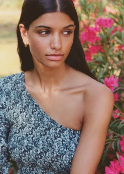 MANGO Koszule I Bluzki*Bluzka na jedno ramię ze wzorem