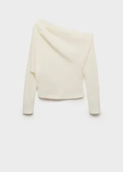 MANGO Koszule I Bluzki*Bluzka o asymetrycznym kroju z marszczeniem