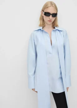 MANGO Koszule I Bluzki*Bluzka oversize z wiązaniem