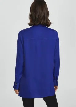 MANGO Koszule I Bluzki*Bluzka satynowa z chokerem z kwiatem