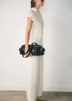 MANGO Koszule I Bluzki*Bluzka satynowa z jednym rękawem