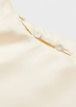 MANGO Koszule I Bluzki*Bluzka satynowa z jednym rękawem