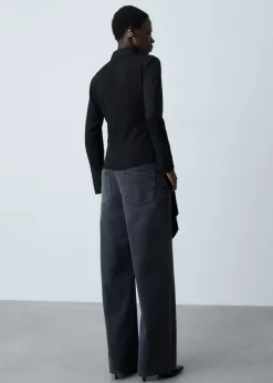 MANGO Koszule I Bluzki*Bluzka satynowa z wiązaniem