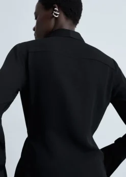 MANGO Koszule I Bluzki*Bluzka satynowa z wiązaniem