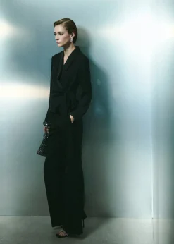 MANGO Koszule I Bluzki*Bluzka satynowa z wiązaniem