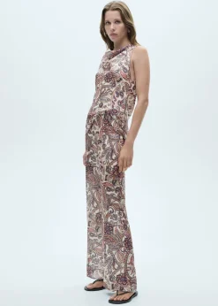 MANGO Koszule I Bluzki*Bluzka satynowa ze wzorem