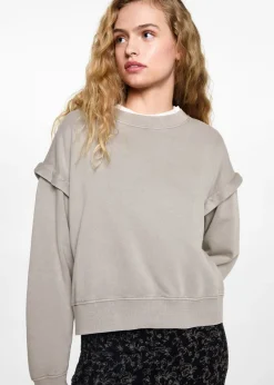 MANGO Bluzy*Bluzka stębnowane ramię