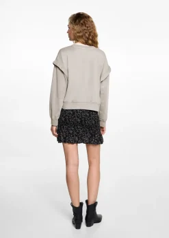 MANGO Bluzy*Bluzka stębnowane ramię