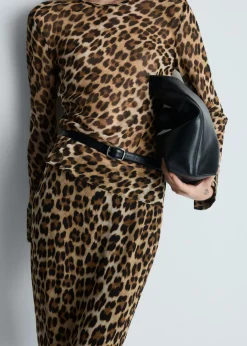 MANGO Koszule I Bluzki*Bluzka w lamparcie cętki