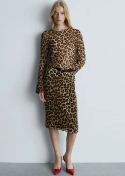 MANGO Koszule I Bluzki*Bluzka w lamparcie cętki