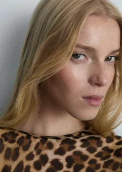 MANGO Koszule I Bluzki*Bluzka w lamparcie cętki