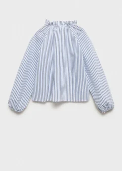 Dzieci MANGO Koszule I Bluzki*Bluzka w paski z marszczeniem