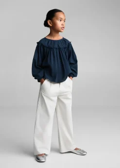 Dzieci MANGO Koszule I Bluzki*Bluzka w wyszywane grochy