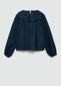 Dzieci MANGO Koszule I Bluzki*Bluzka w wyszywane grochy