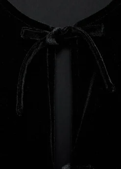 MANGO Koszule I Bluzki*Bluzka z aksamitu z wiązanym zapięciem