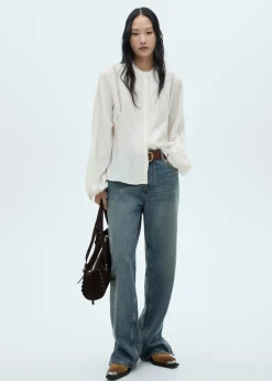 MANGO Koszule I Bluzki*Bluzka z ażurowym motywem